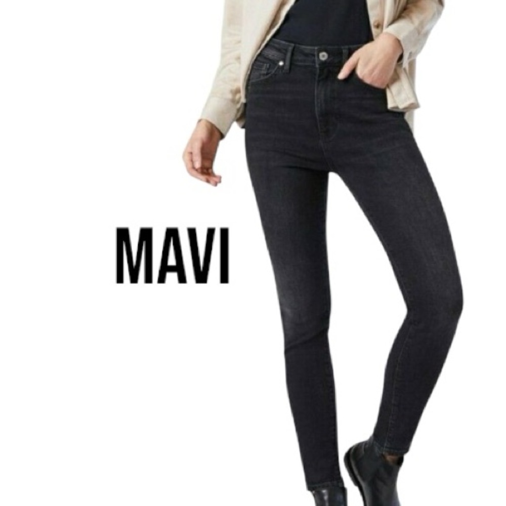 MAVI Scarlett Super High Rise Super Skinny | Black | 30/31